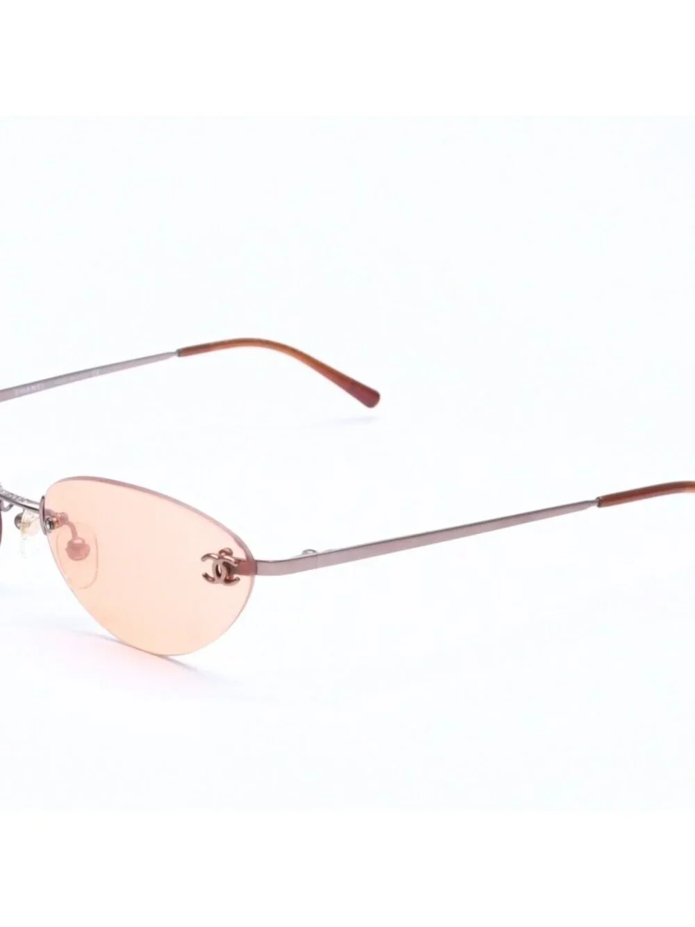 Chanel Sunglasses Eyewear CC Logo Orange Brown